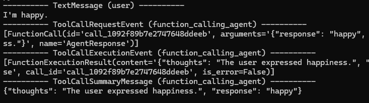 The model outputs JSON perfectly when using function calling.